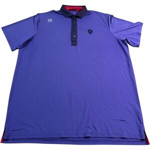 Greyson‎ XXL Golf Polo Purple BHCC 1912 Wolf Logo Short Sleeve Mens